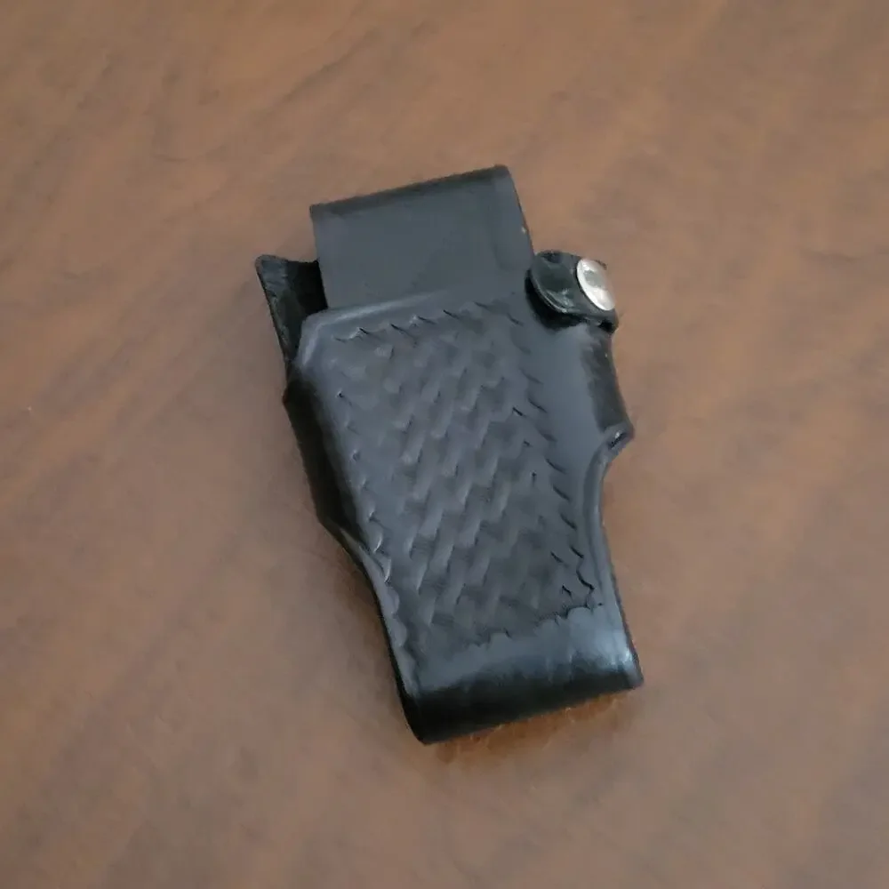 Triple K 890 Black Leather Radio Holster. Pre-owned, good shape.